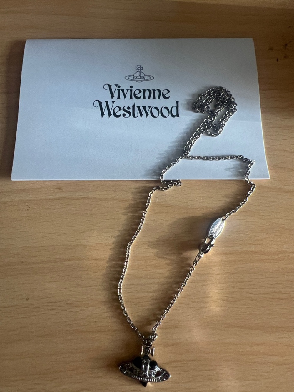 Vivienne Westwood Silver Orb Pendant Necklace with Chain